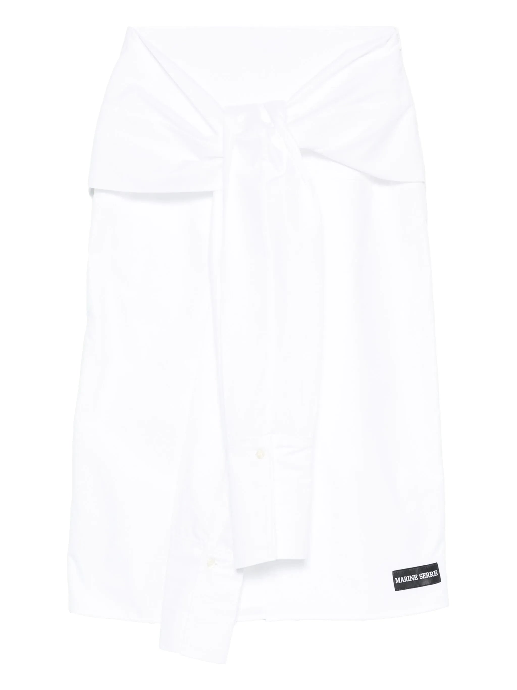 wrapped midi skirt