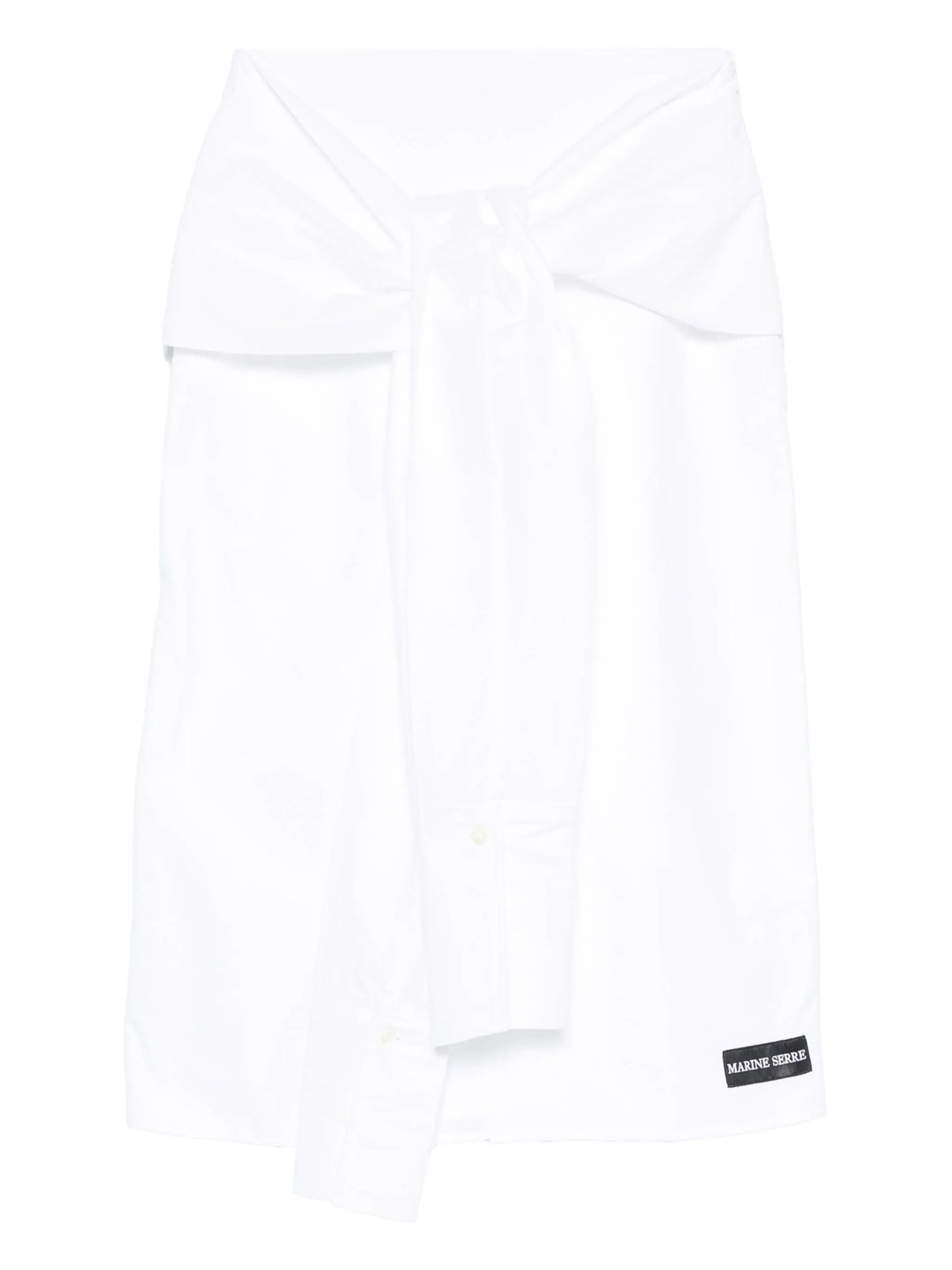 wrapped midi skirt