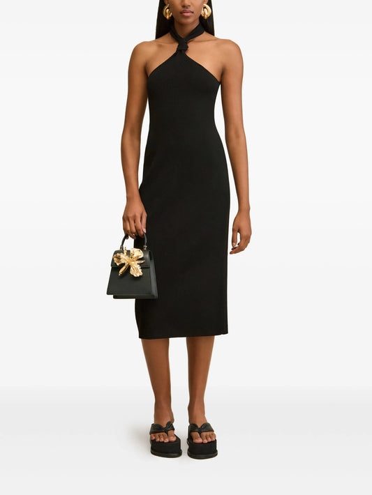 Erika halterneck midi dress