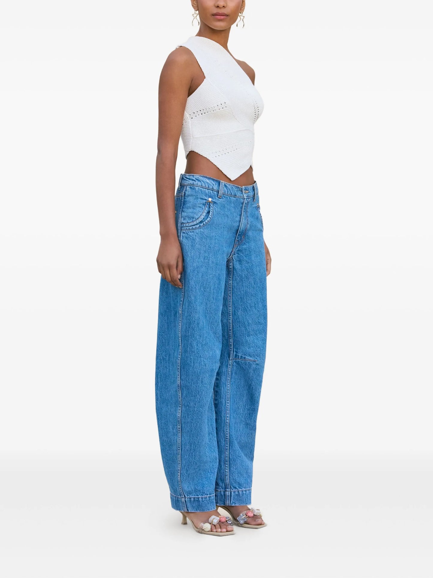Deneuve one-shoulder tank top