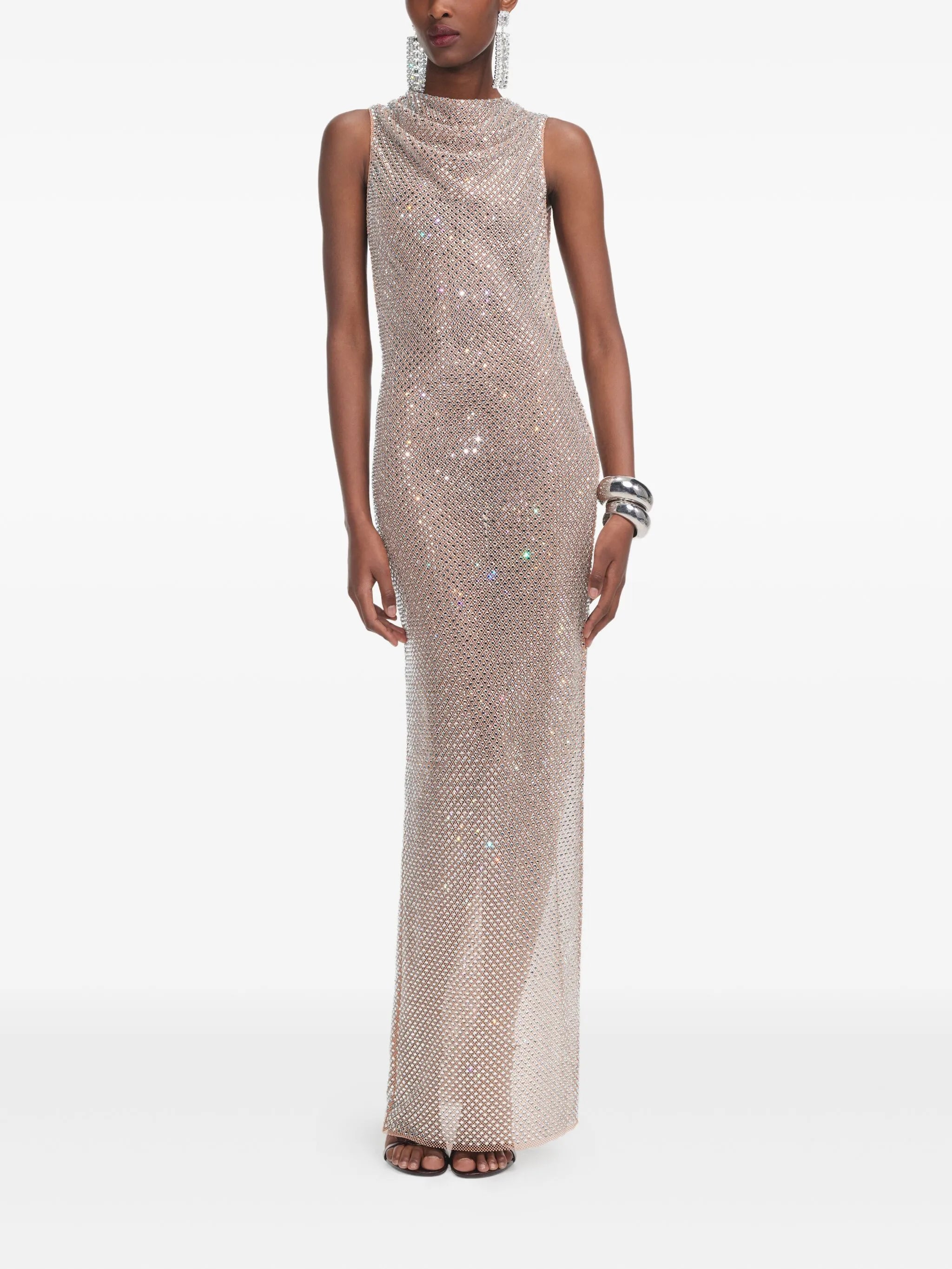 rhinestone-embellished dress