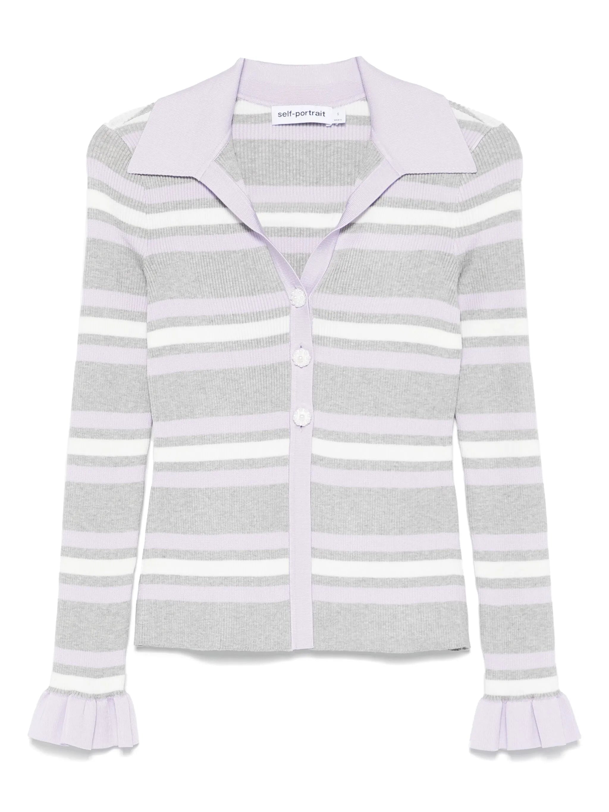 striped cardigan