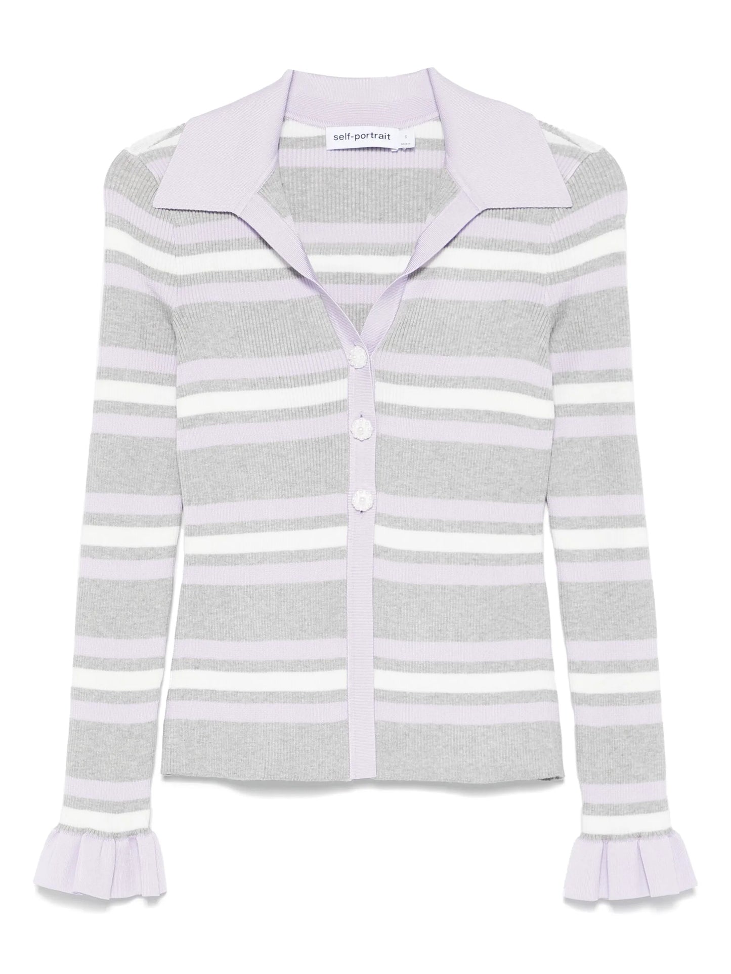 striped cardigan