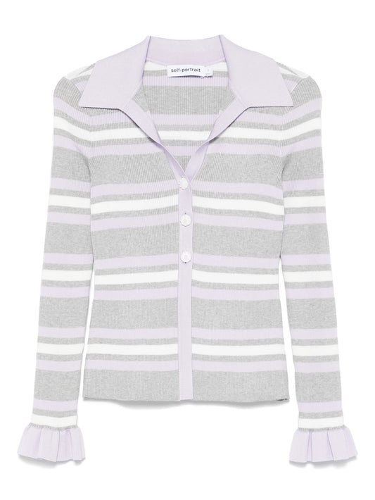 striped cardigan