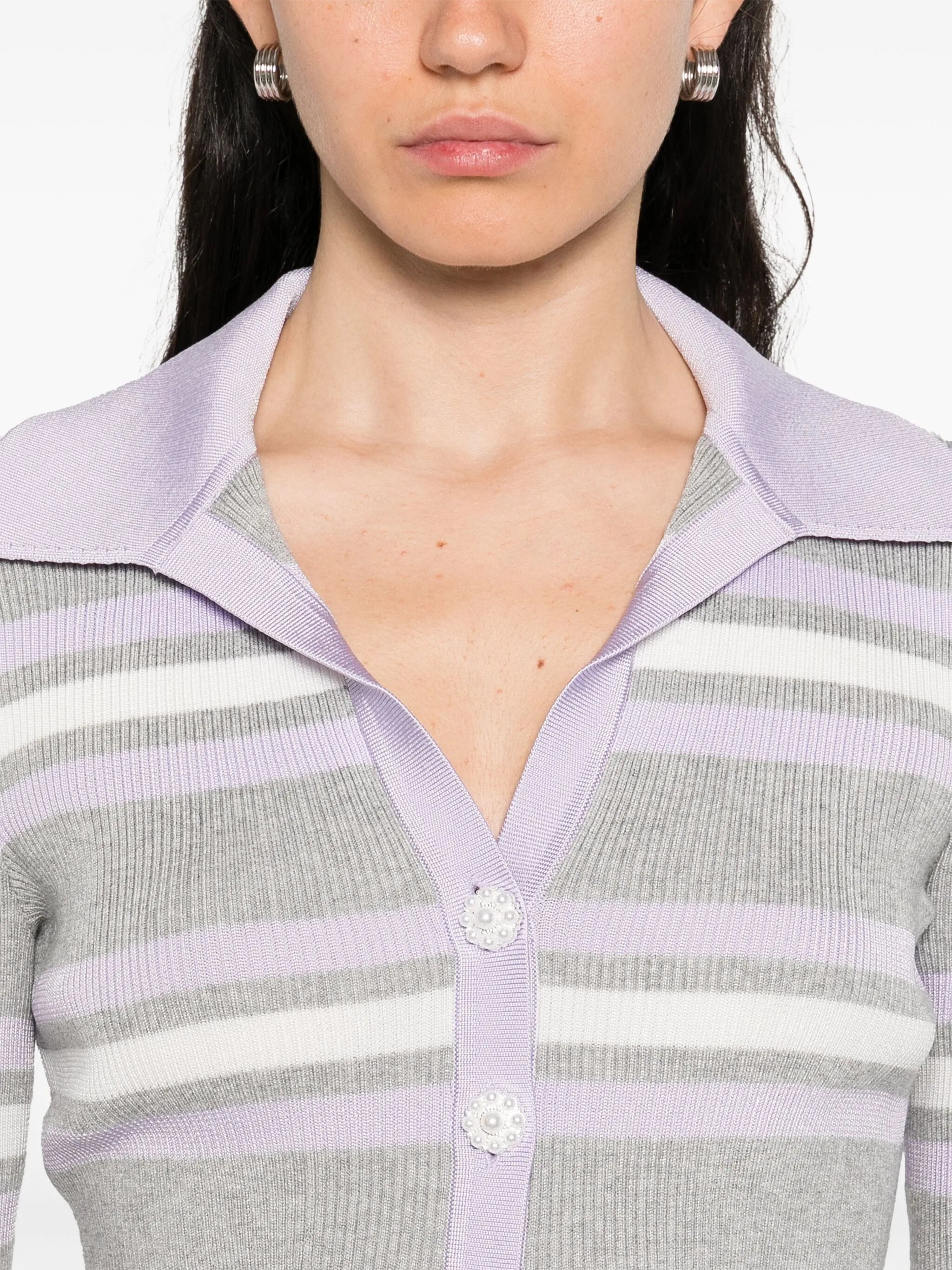 striped cardigan