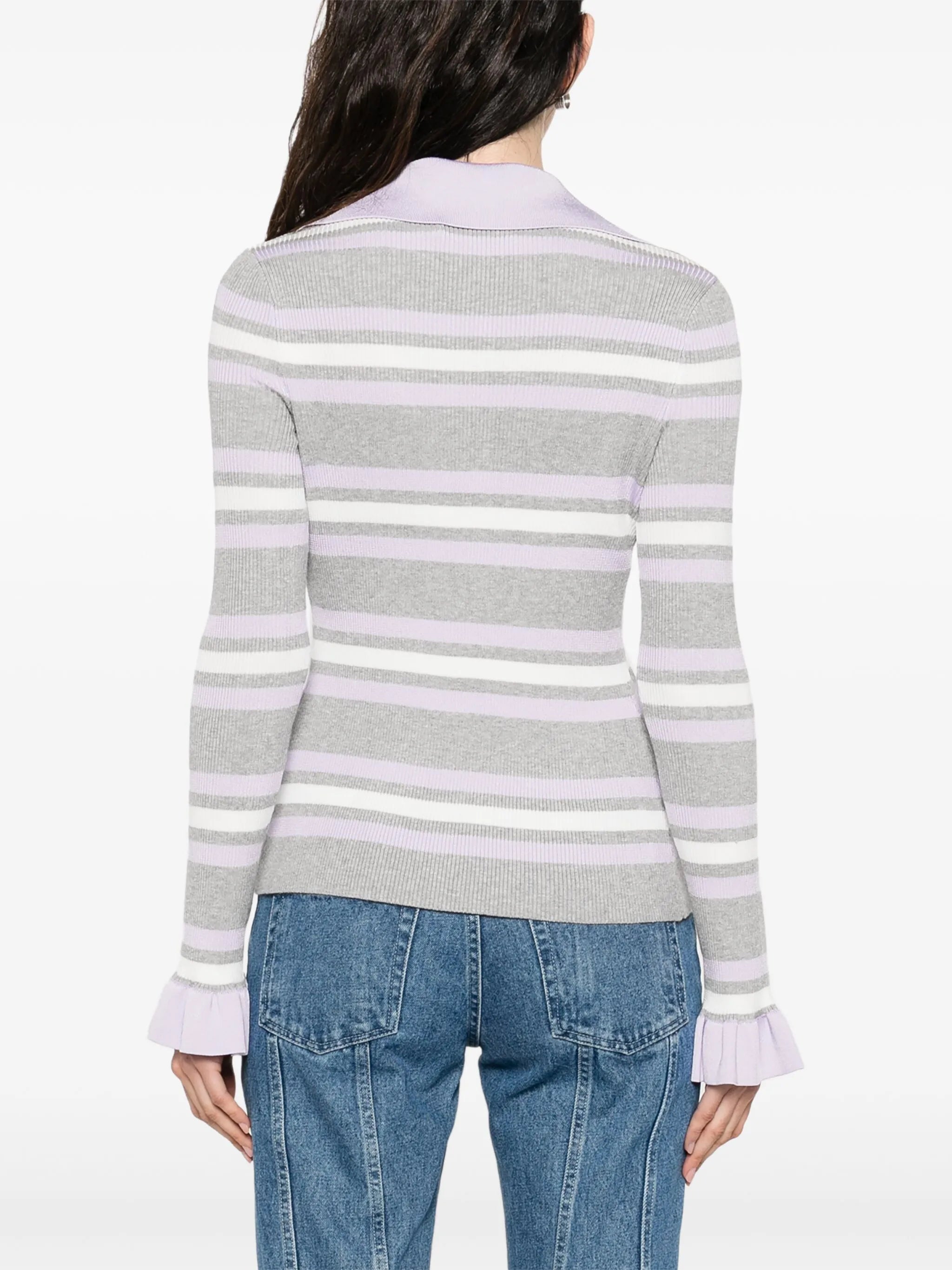 striped cardigan