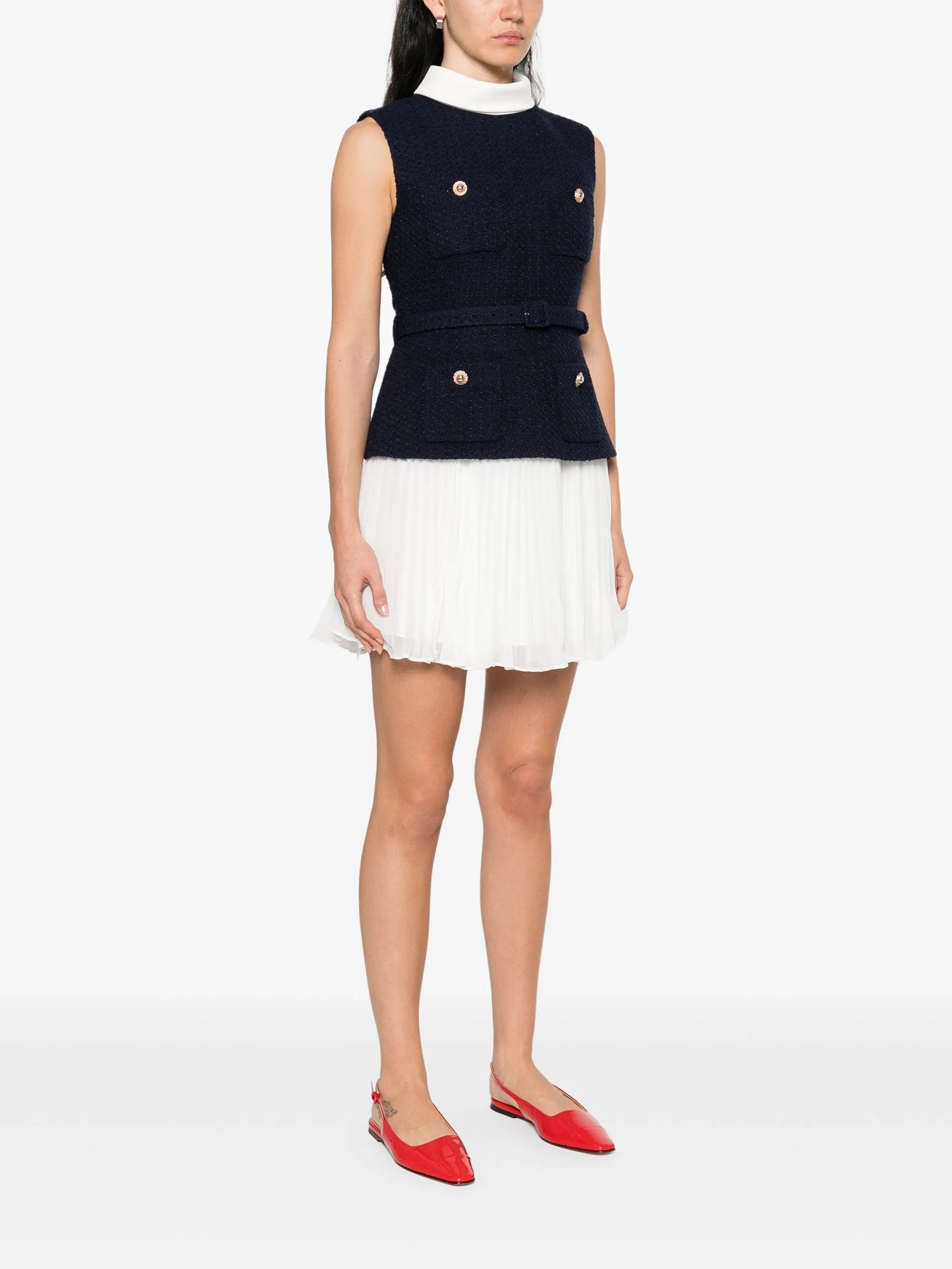 chiffon mini dress