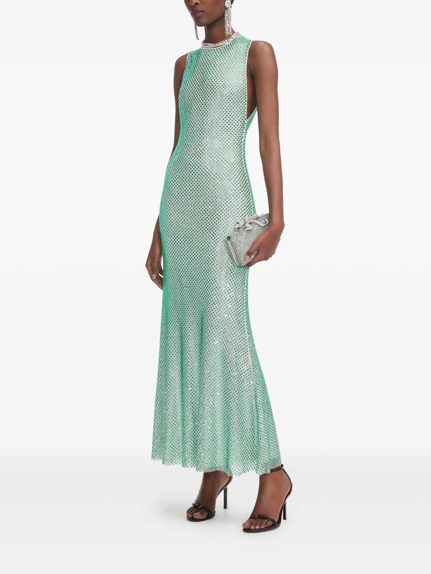 rhinestone-embellished dress
