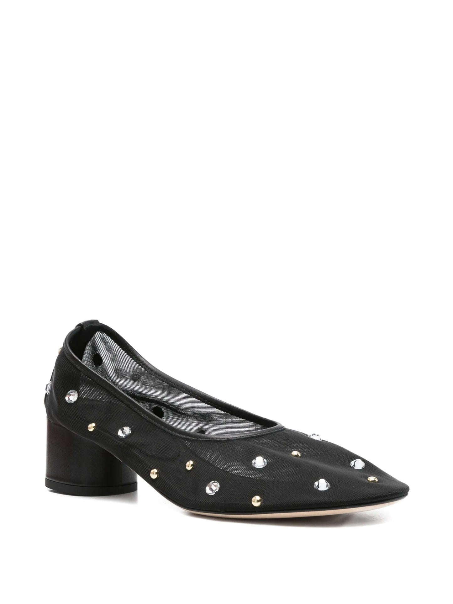 45mm crystal-embellished heeled pumps