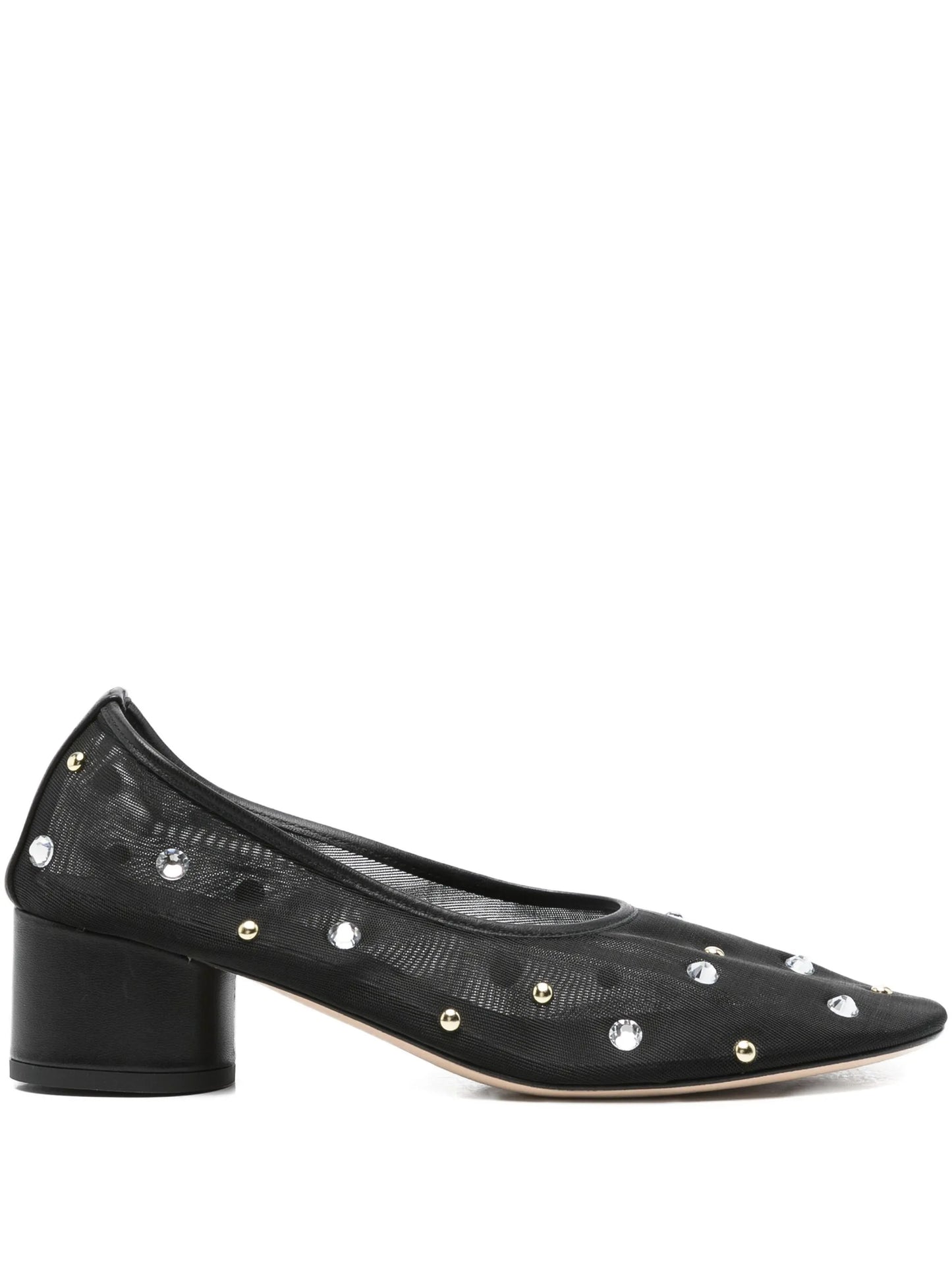 45mm crystal-embellished heeled pumps