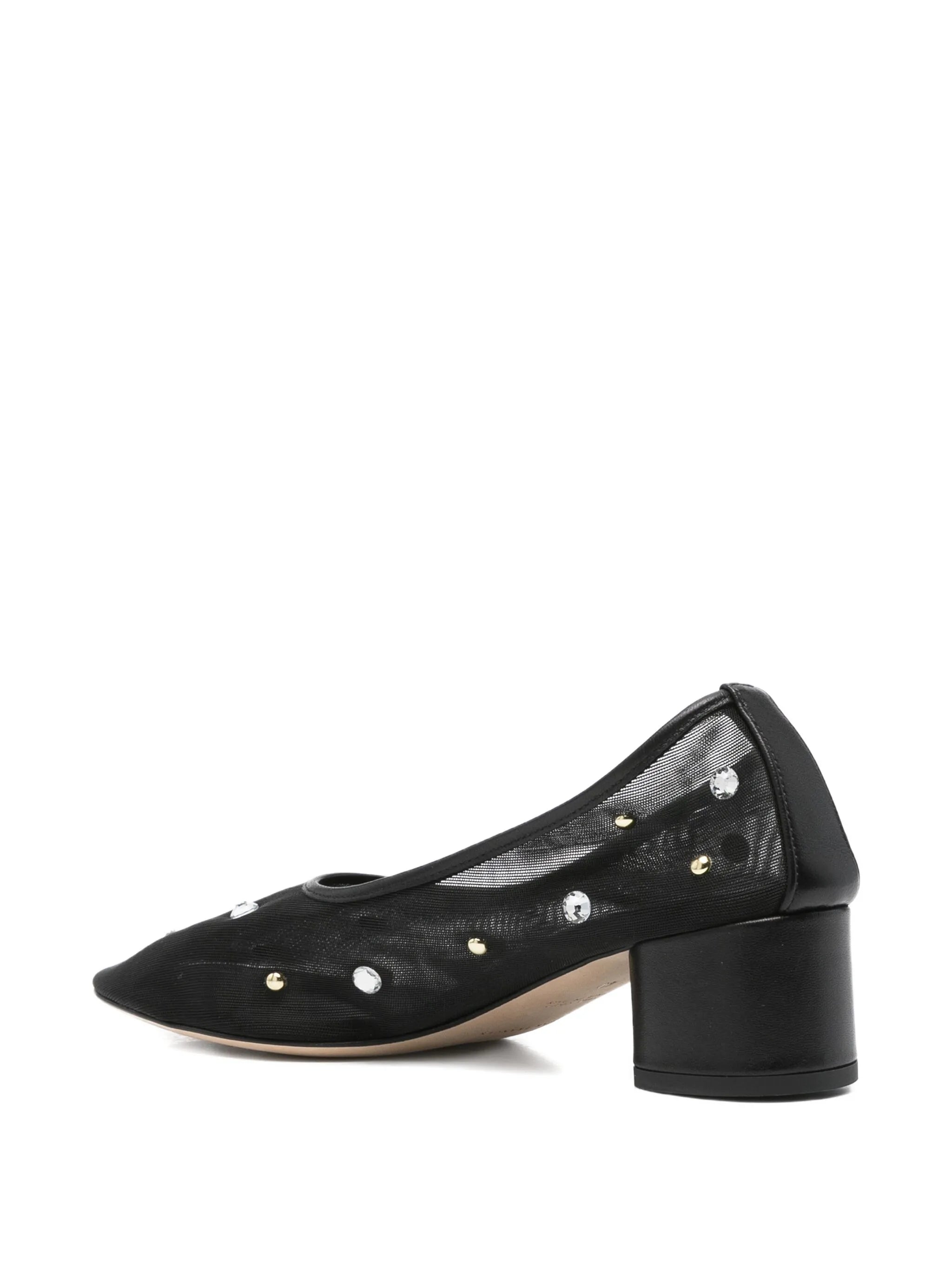 45mm crystal-embellished heeled pumps