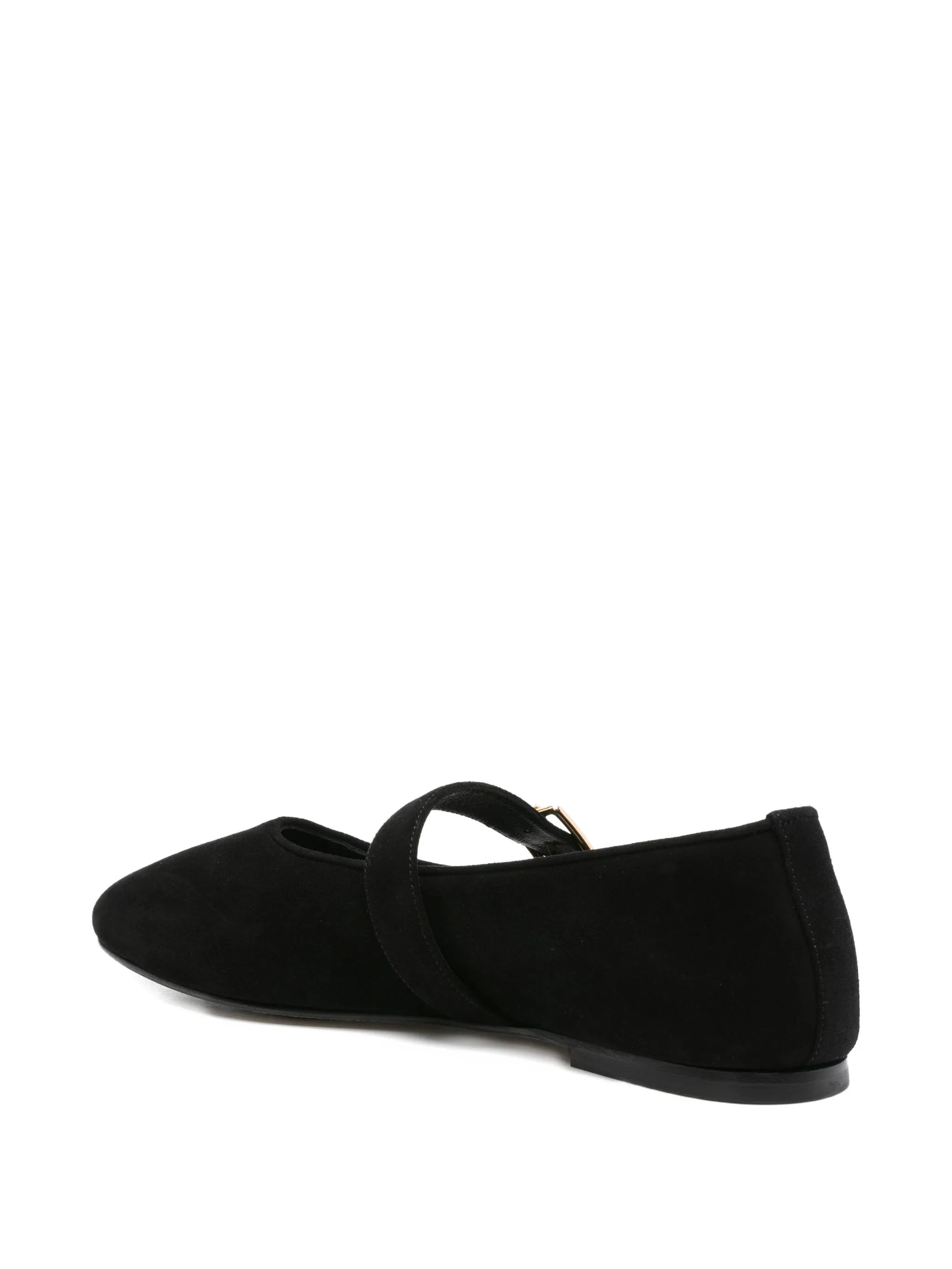 Ball buckle ballet flats
