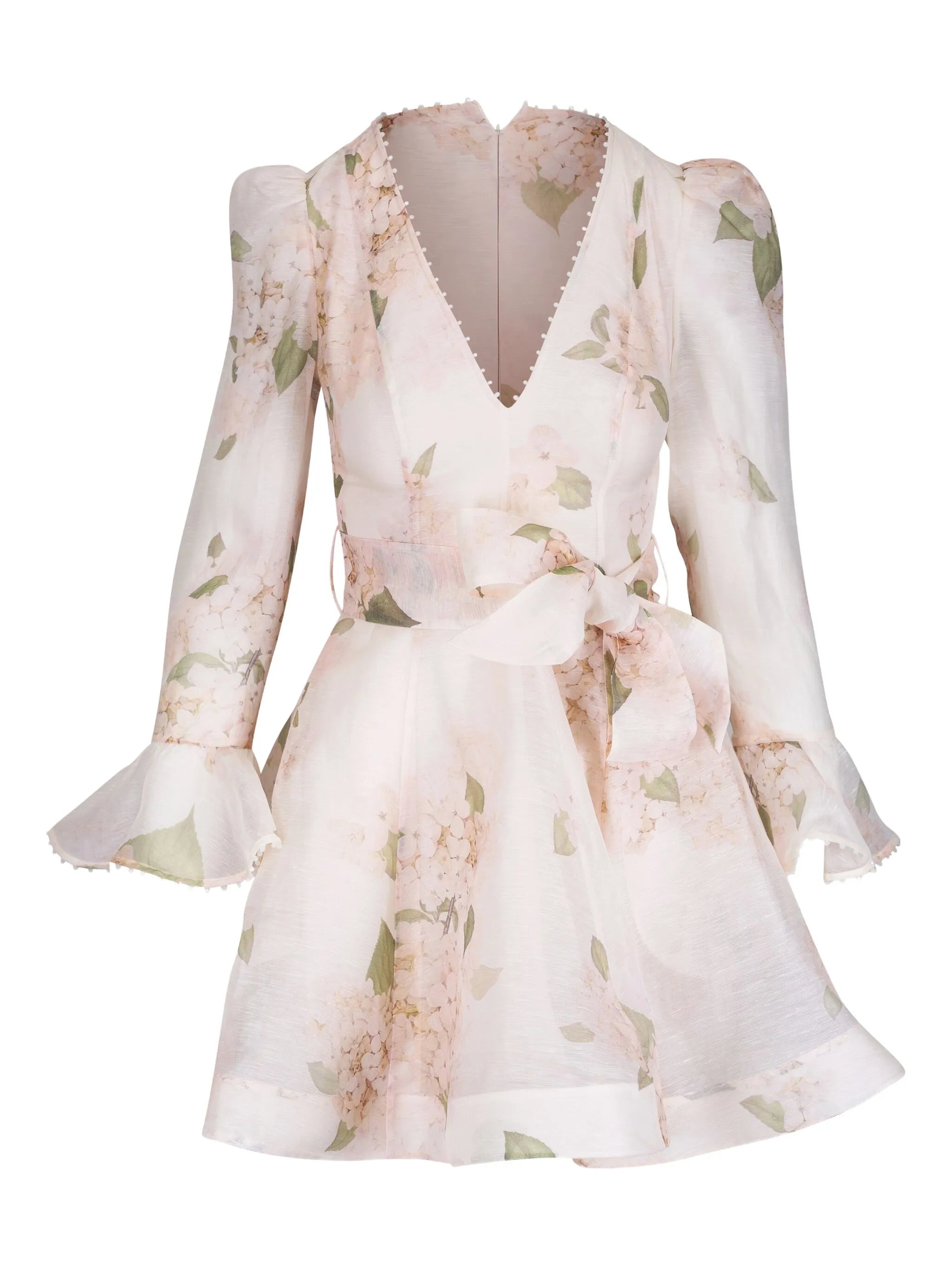 floral-print mini dress