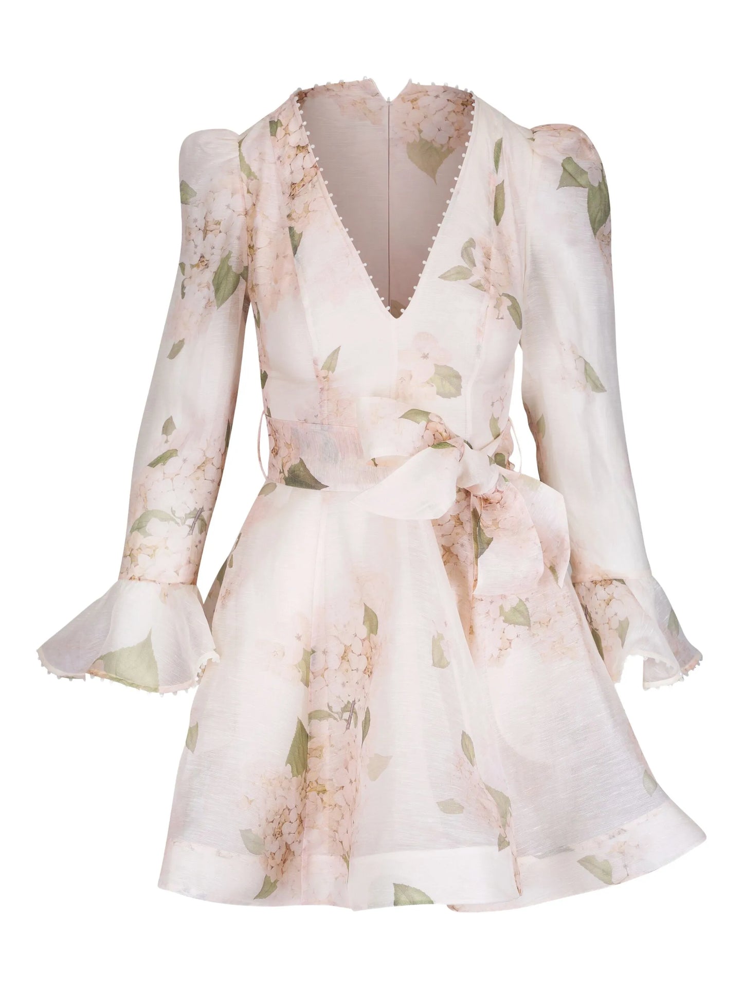 floral-print mini dress
