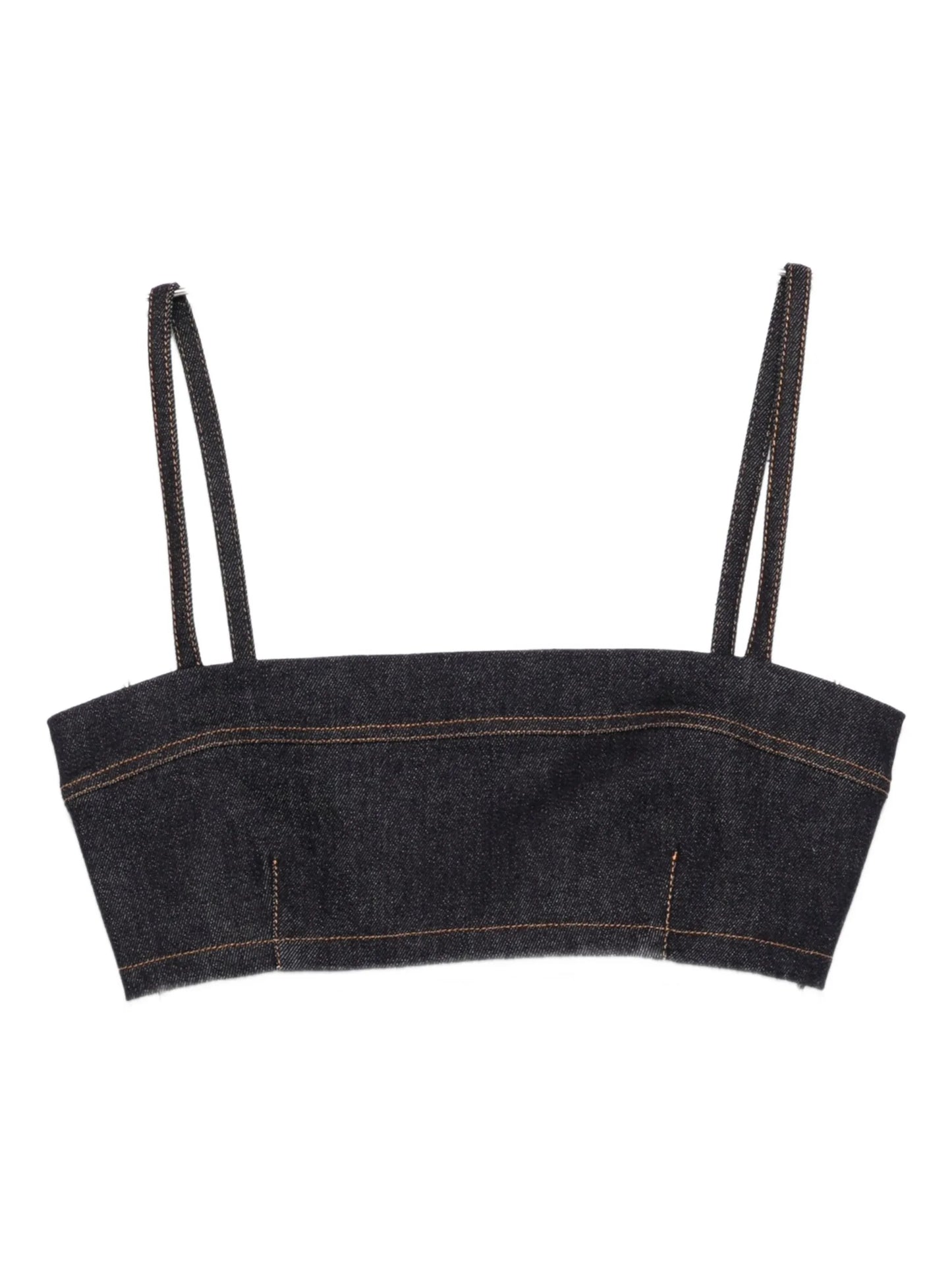 denim cropped top