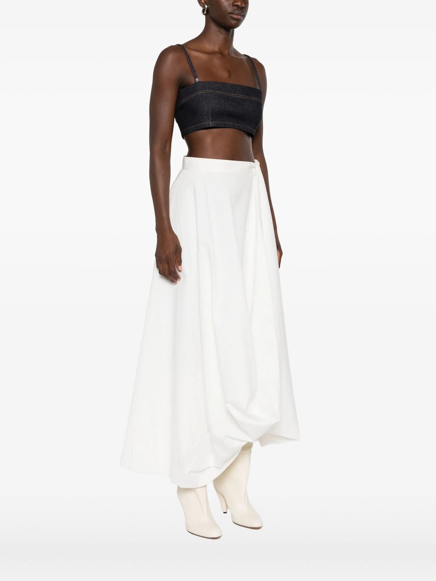 The Bisou de-Nîmes denim bandeau top