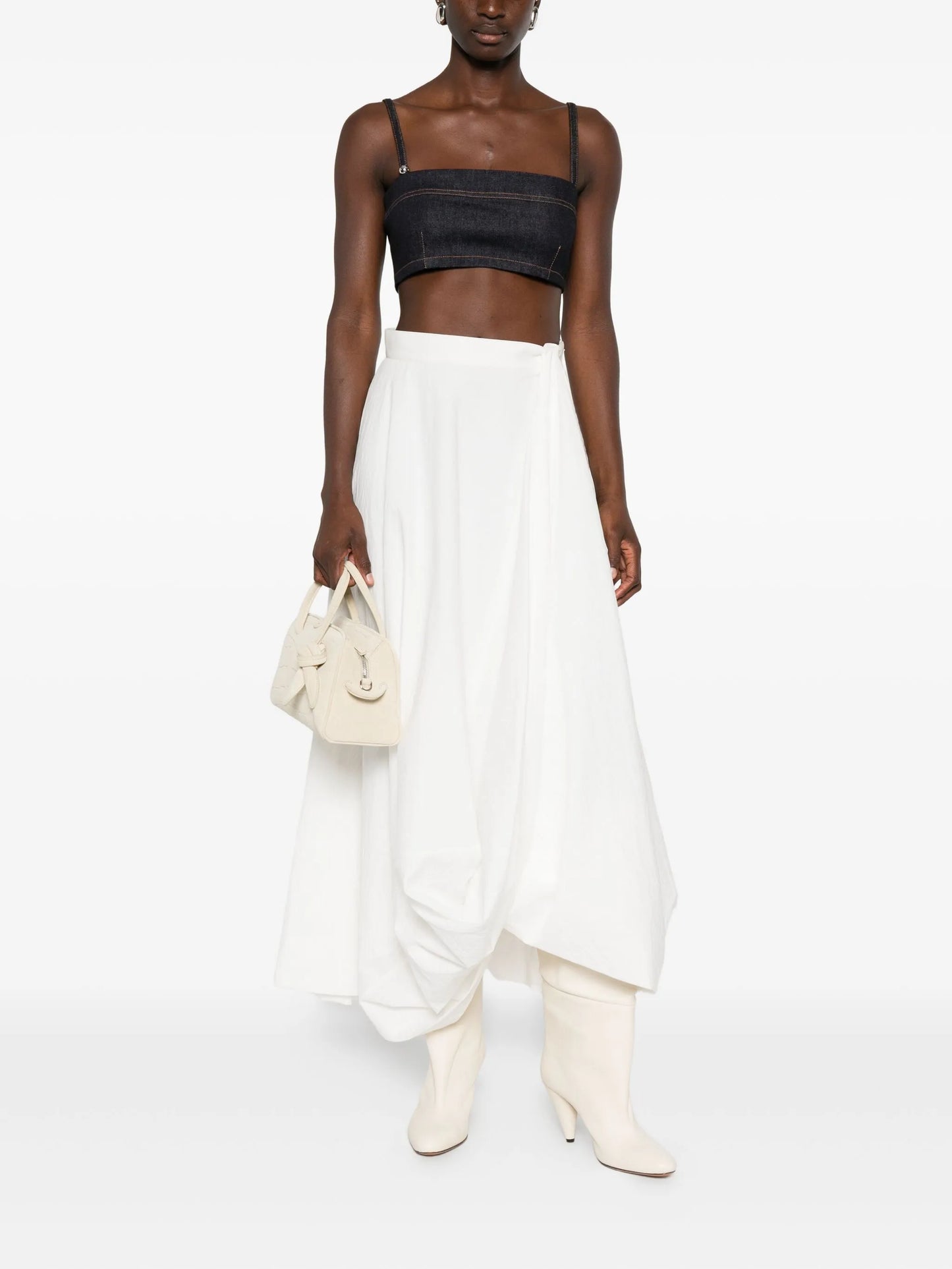 The Bisou de-Nîmes denim bandeau top