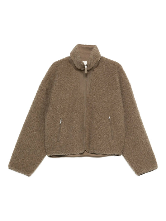 Ef faux-fut zip jacket