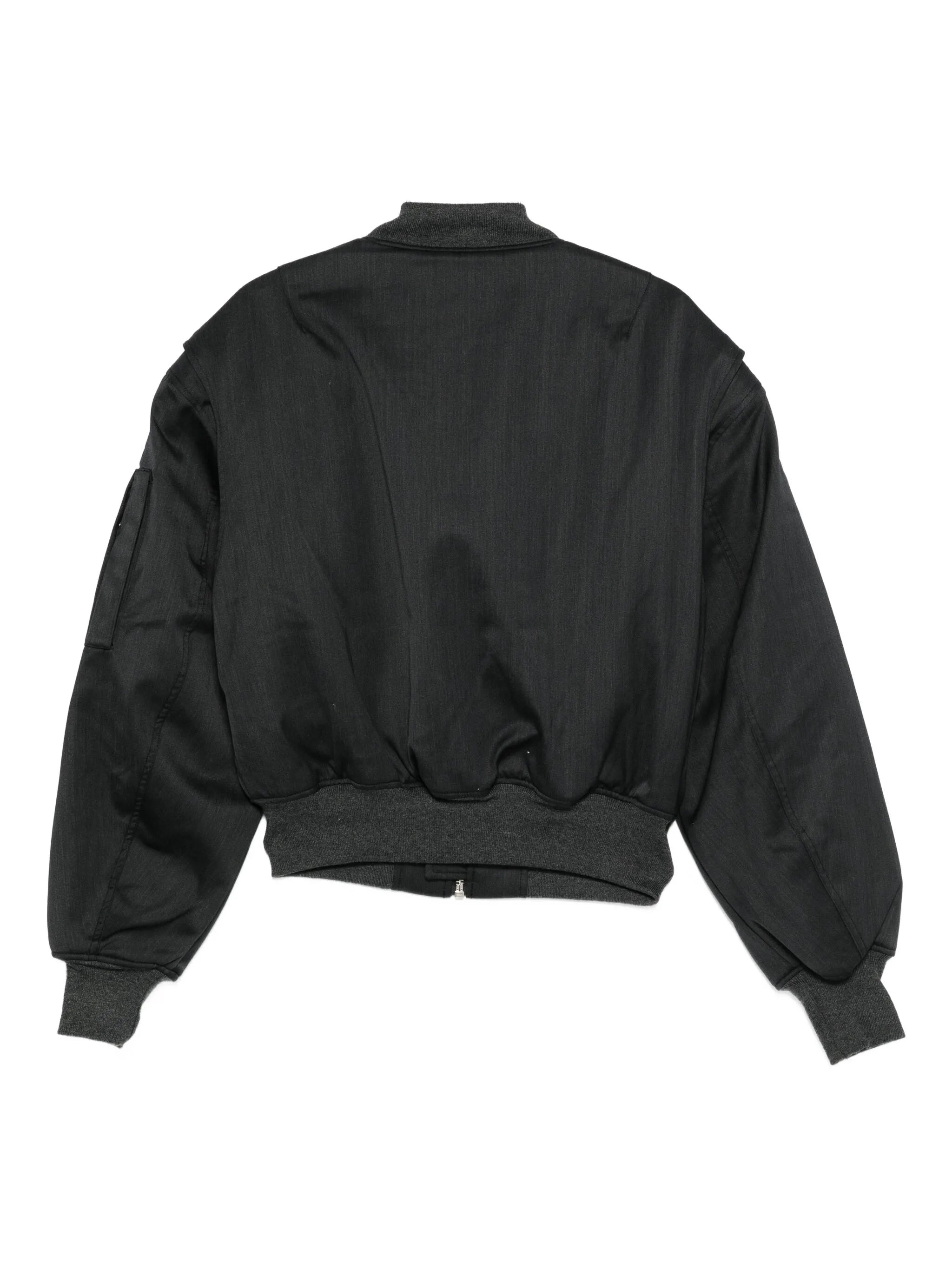 zip-up bomber jacket
