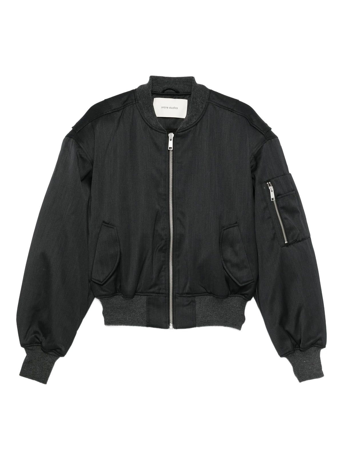 zip-up bomber jacket