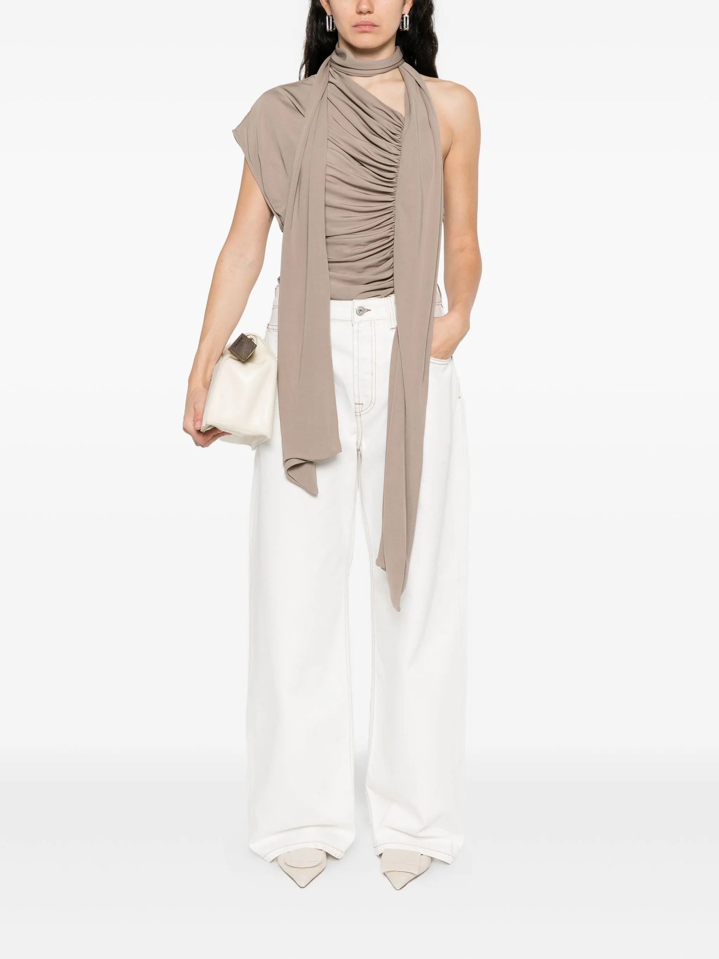 Le De-Nimes wide-leg jeans