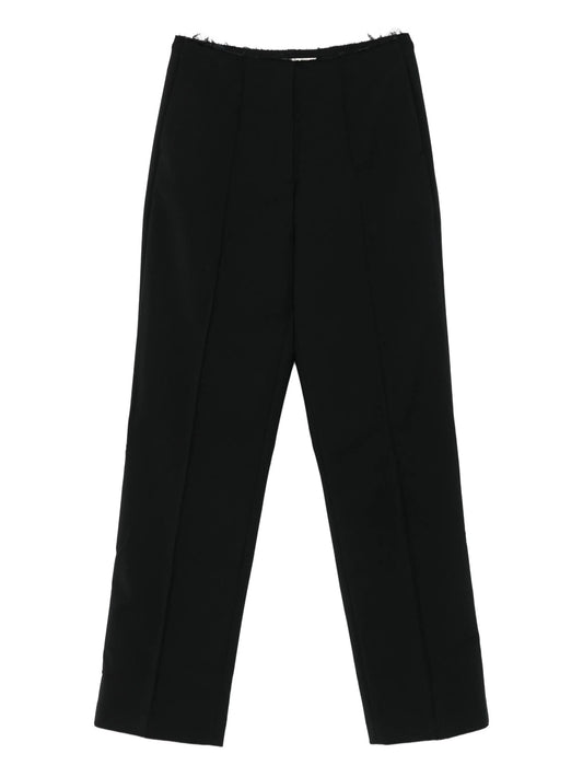 Zerobound raw-edge trousers