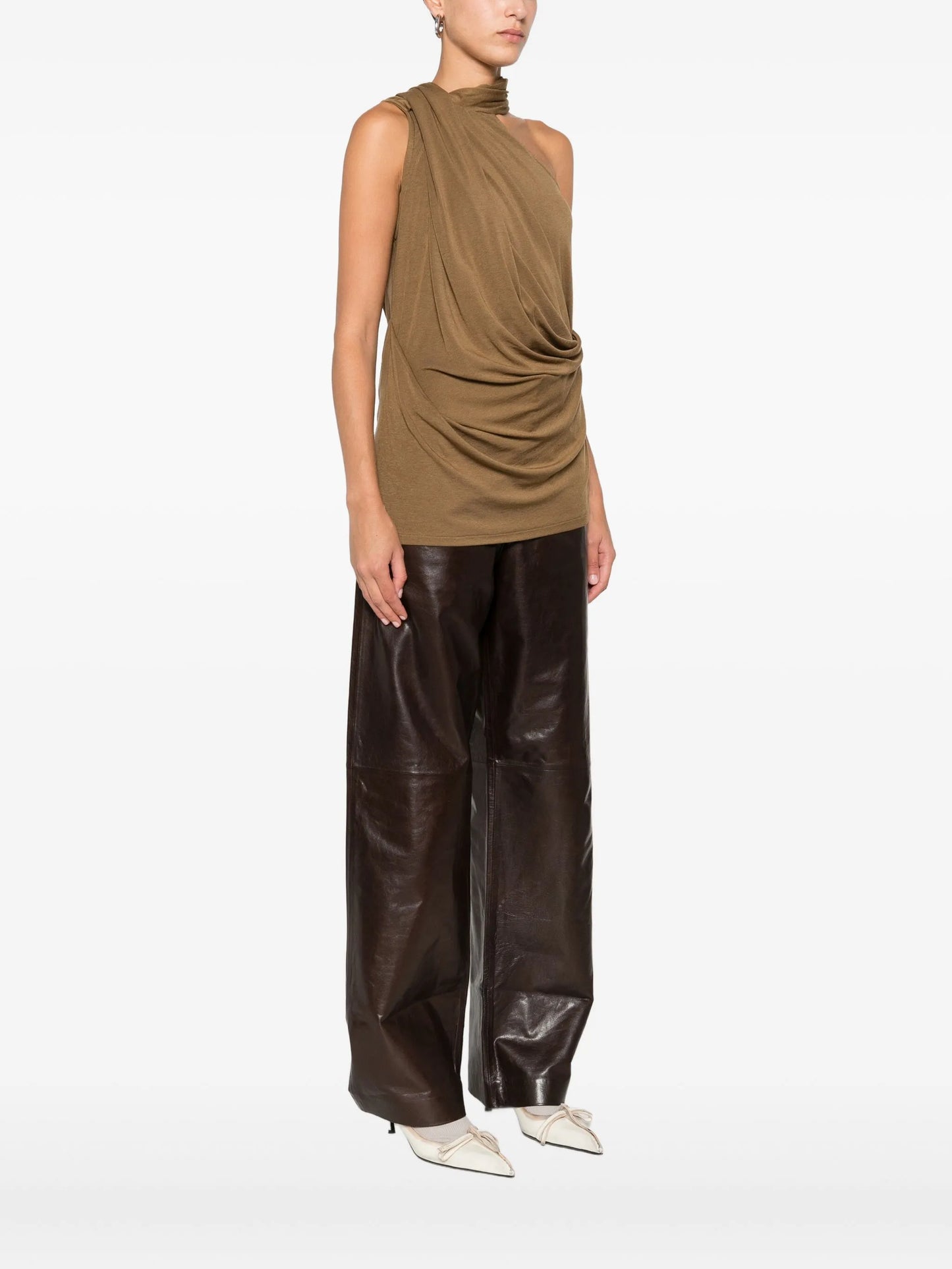 Dalters draped one-shoulder top