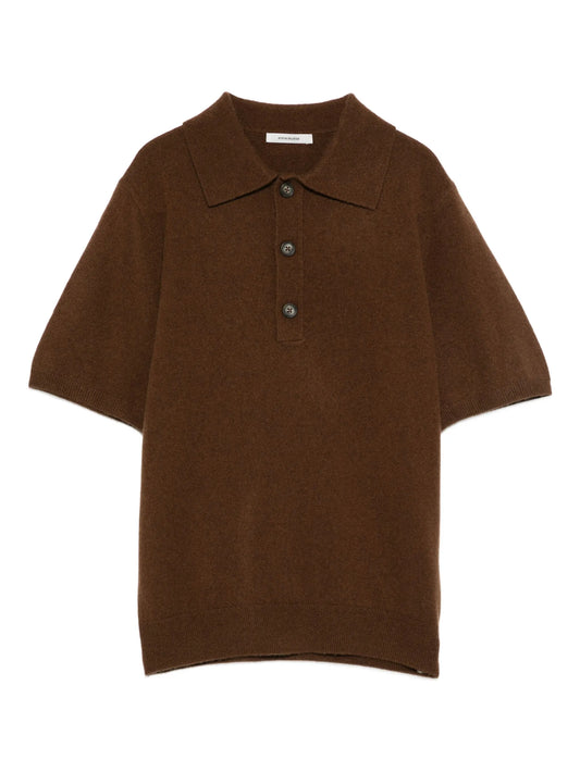 short-sleeve knit polo