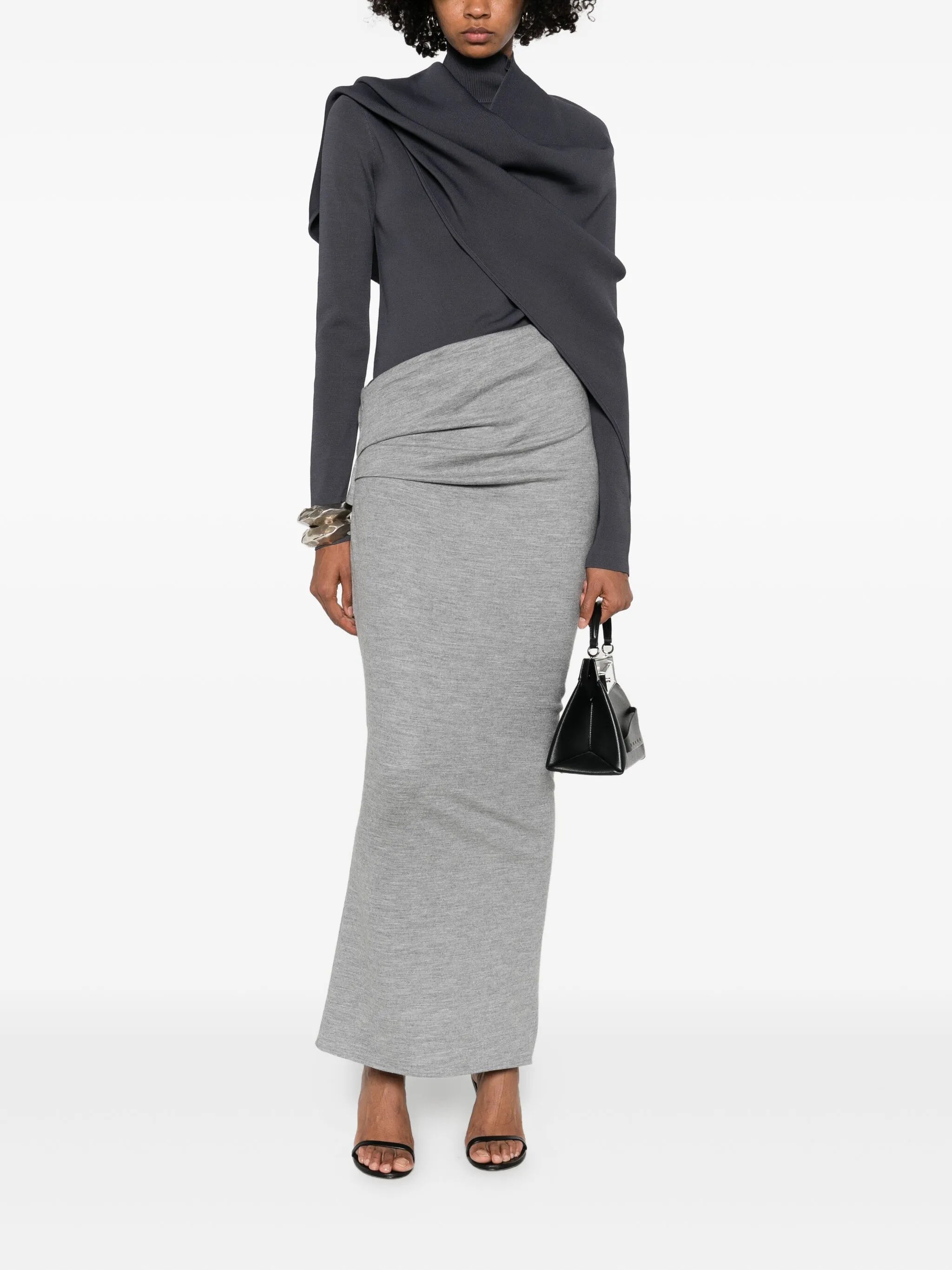 asymmetric maxi skirt