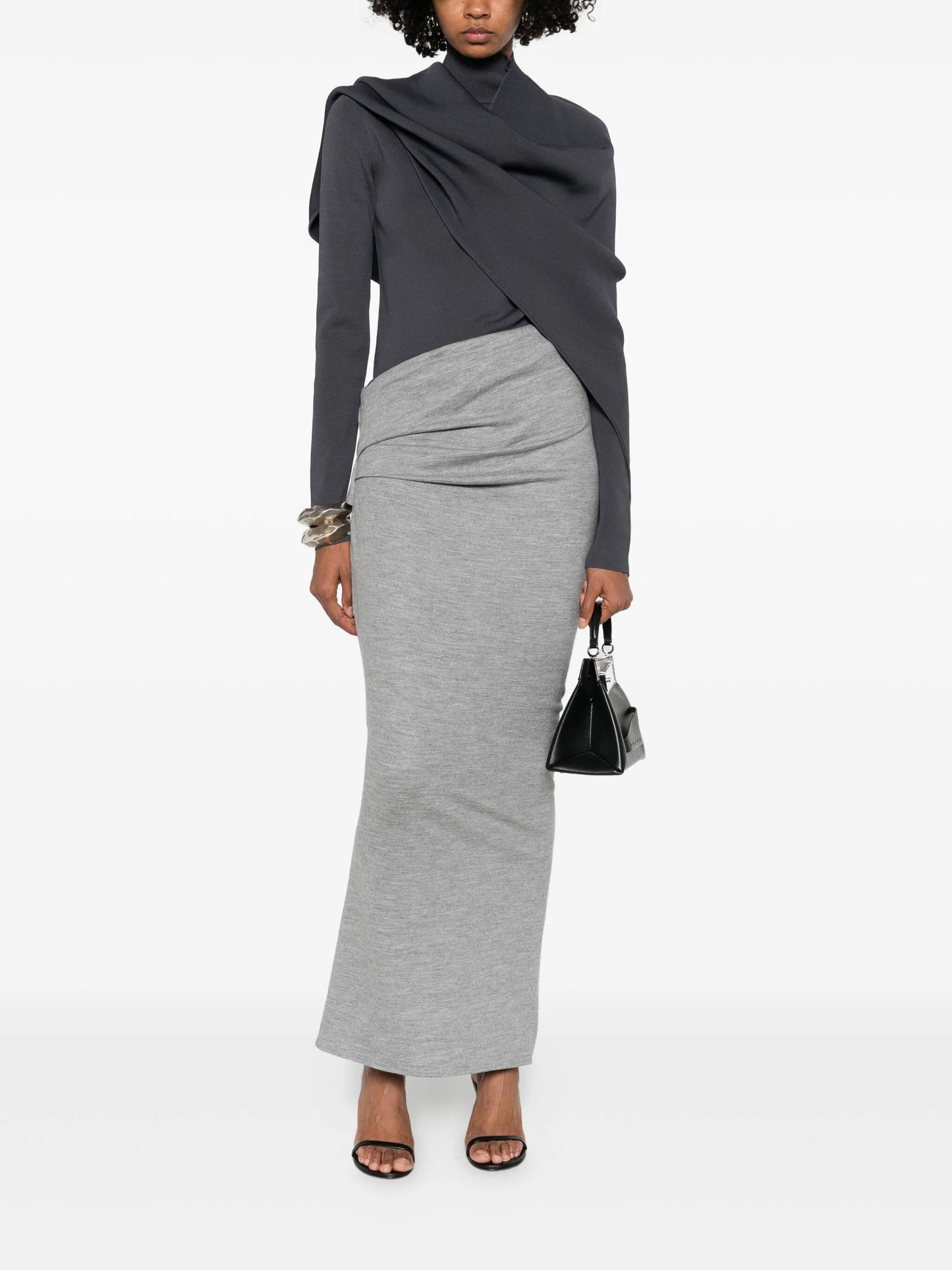 asymmetric maxi skirt
