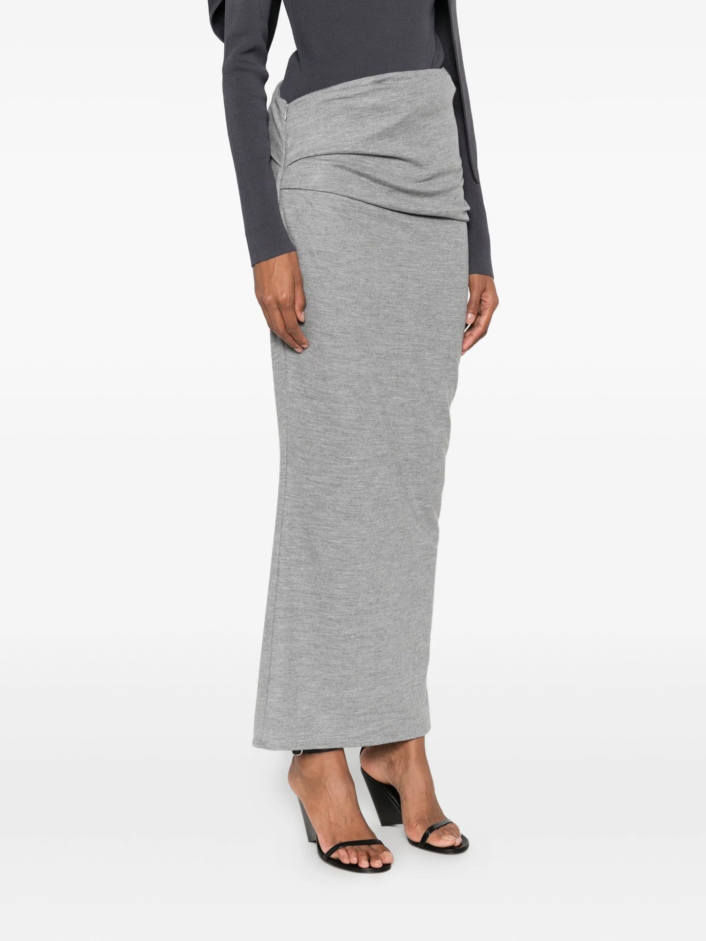 asymmetric maxi skirt