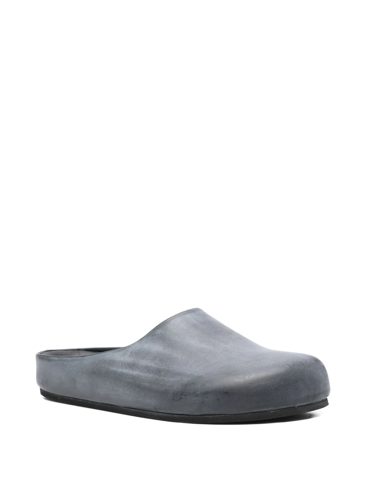 leather slip-on mules