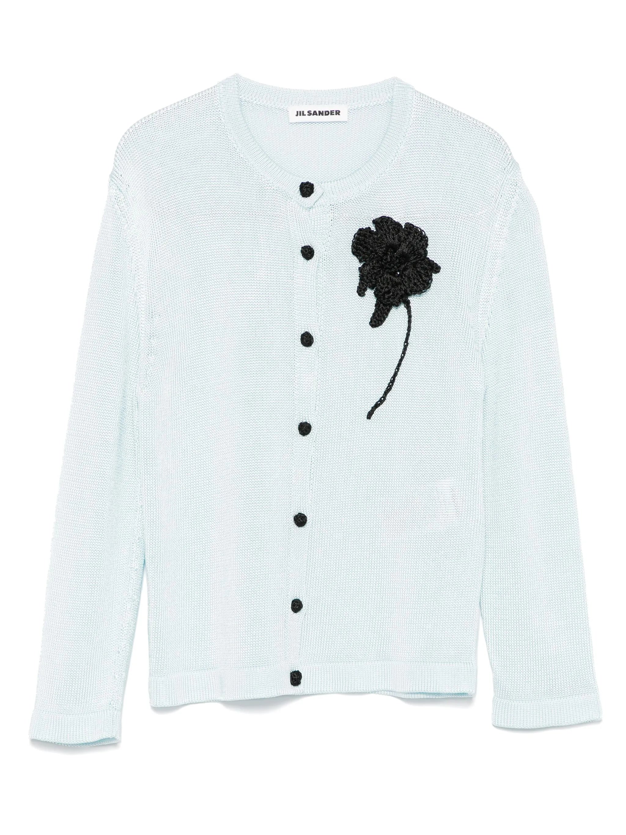 crochet flower cardigan