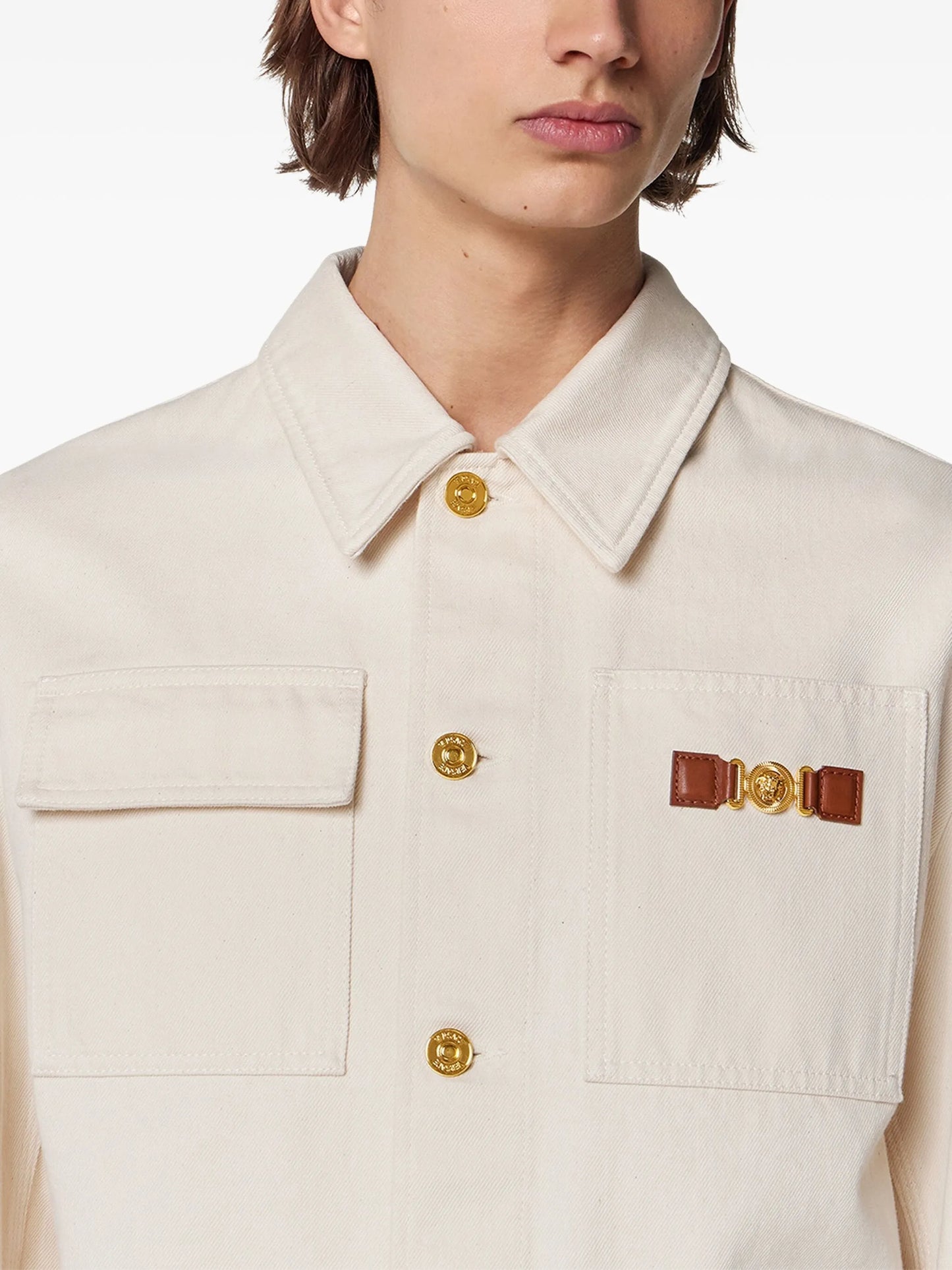 Medusa Biggie cargo denim jacket