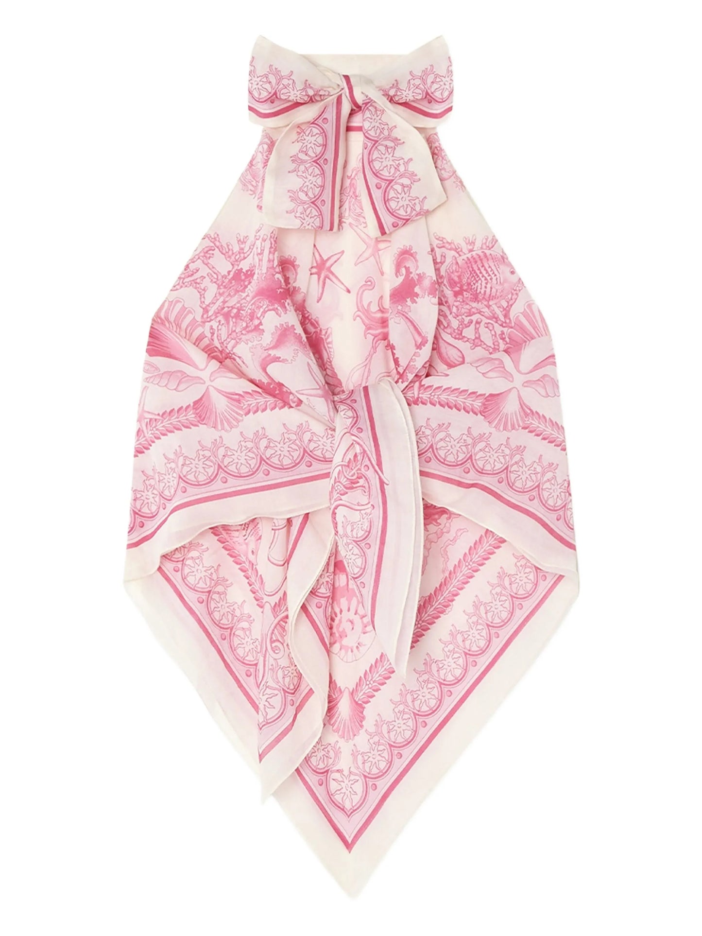 Underwater Barocco cover-up foulard top
