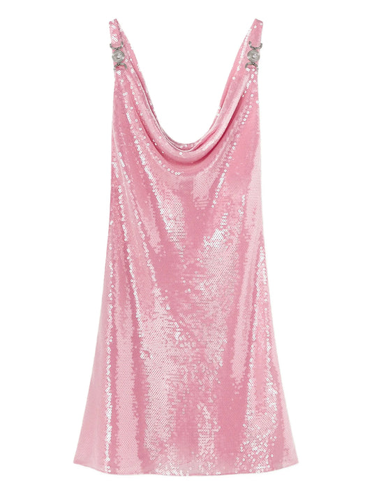 sequinned slip mini dress