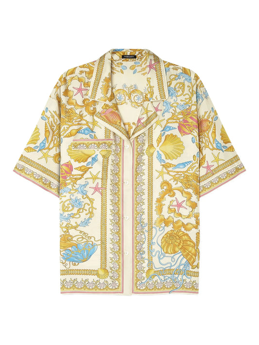 Underwater Barocco silk shirt