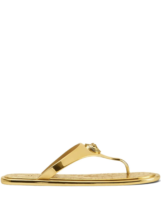 Alia metallic flat sandals