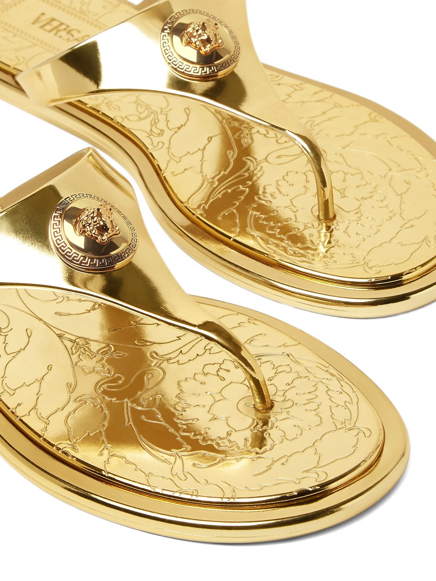 Alia metallic flat sandals