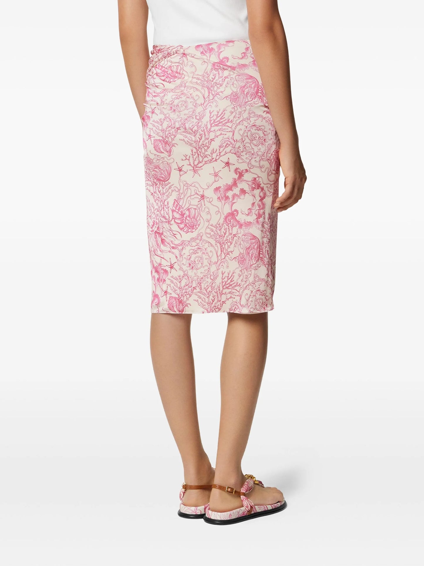 Underwater Barocco draped skirt