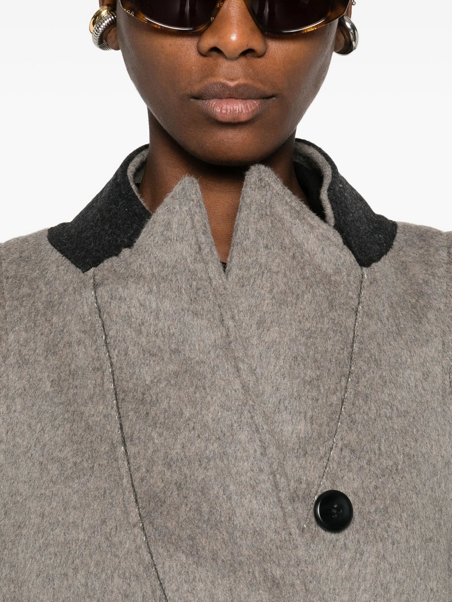 Vantage panelled coat