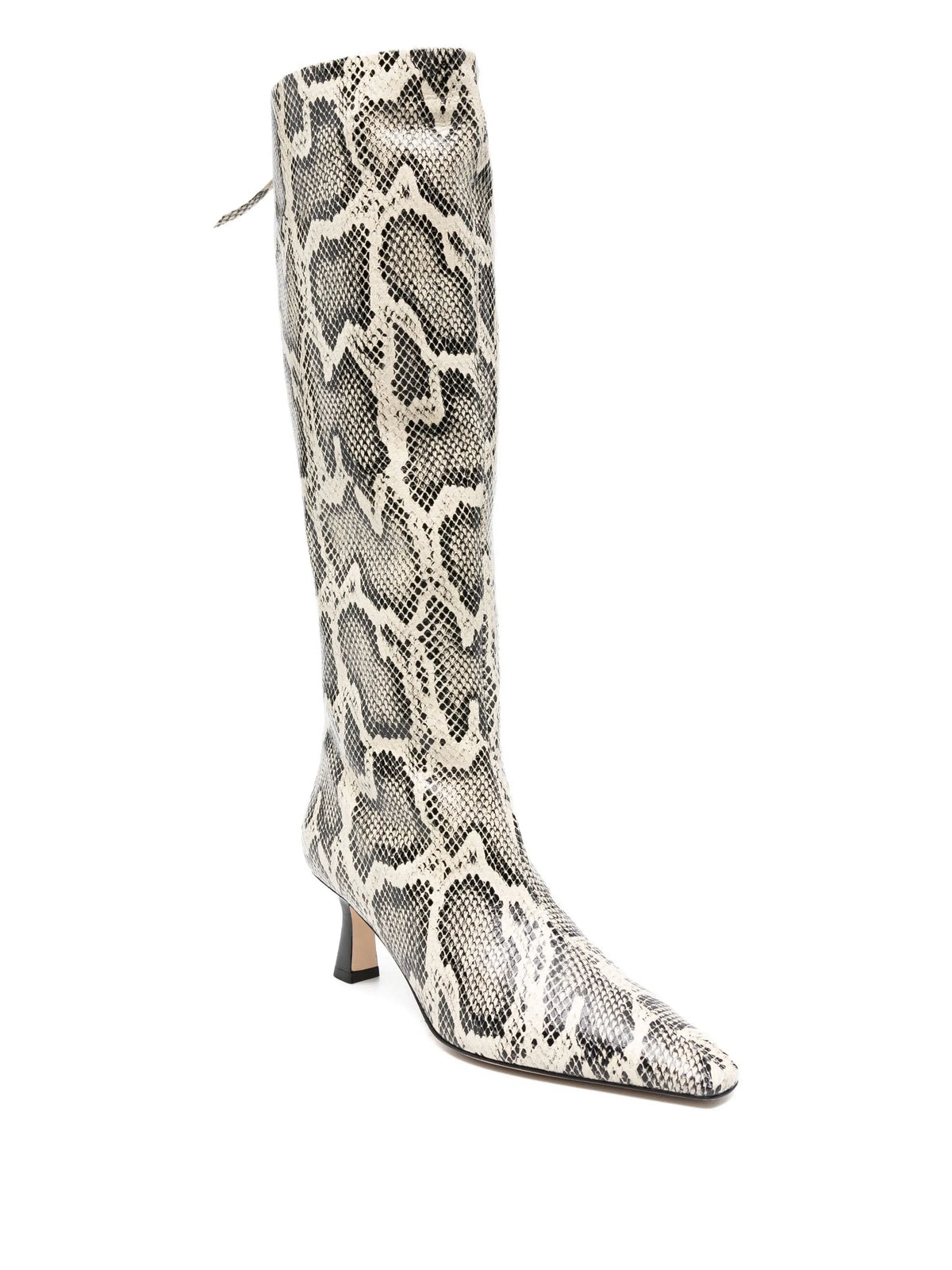 65mm Klea snake-print calf leather boots