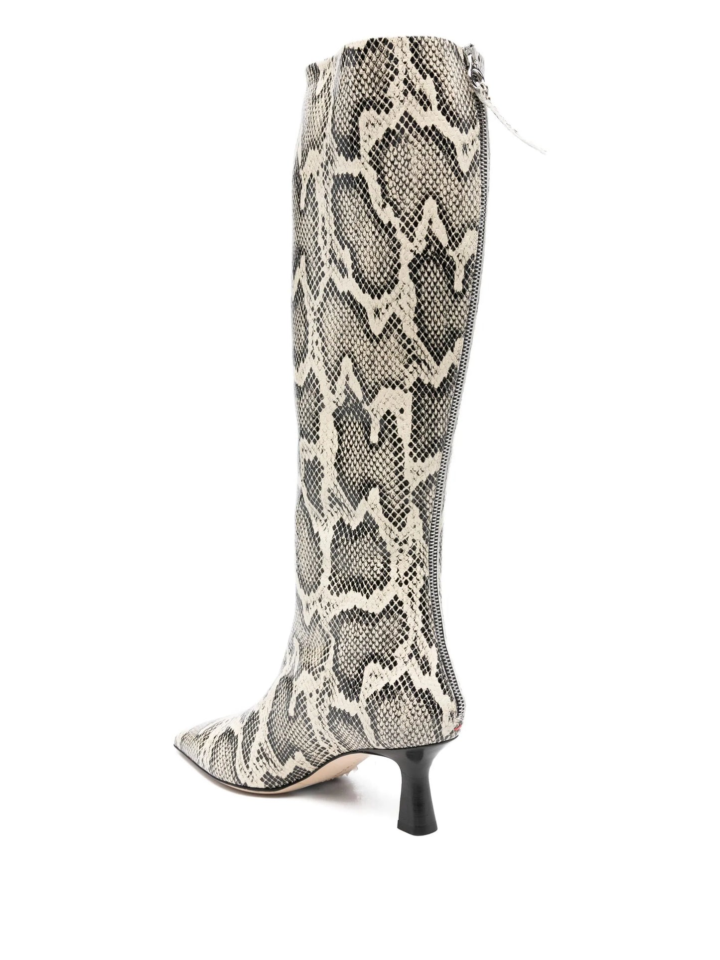 70mm Klea snake-print calf leather boots