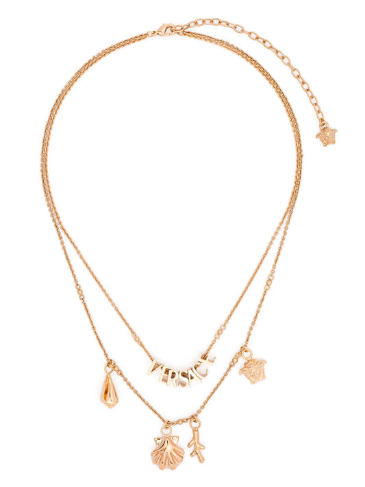 logo-lettering necklace
