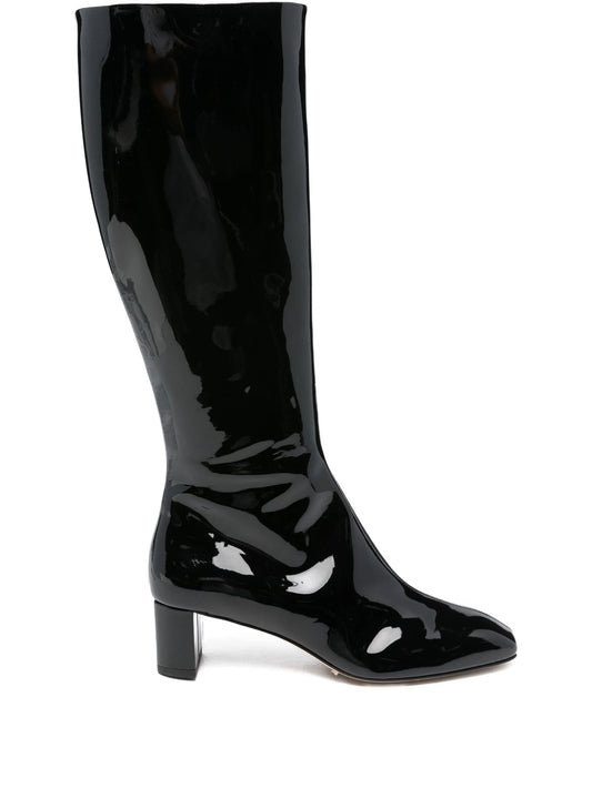50mm Marty patent calf leather knee-high boots