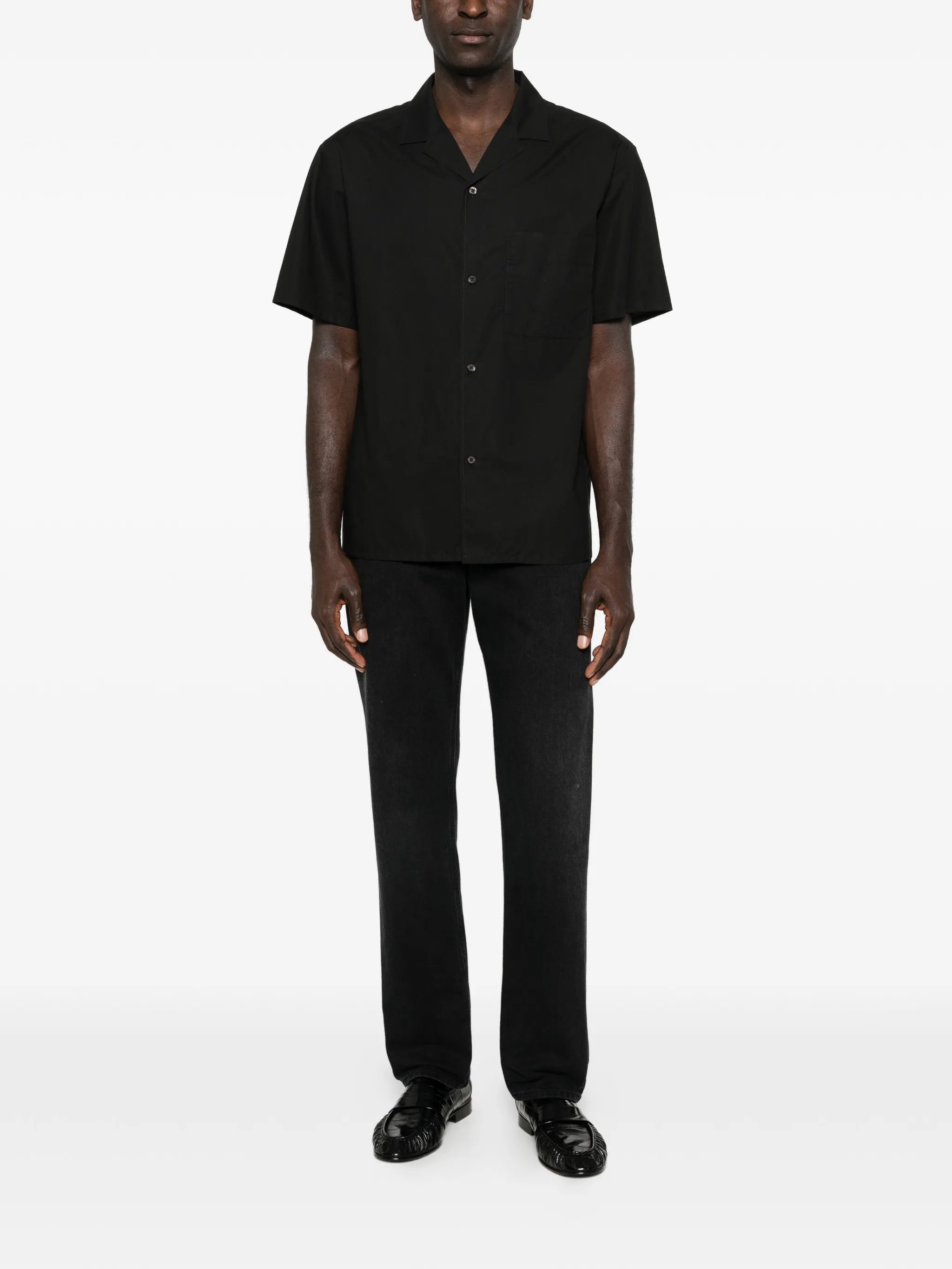 Jiro button-fastening shirt