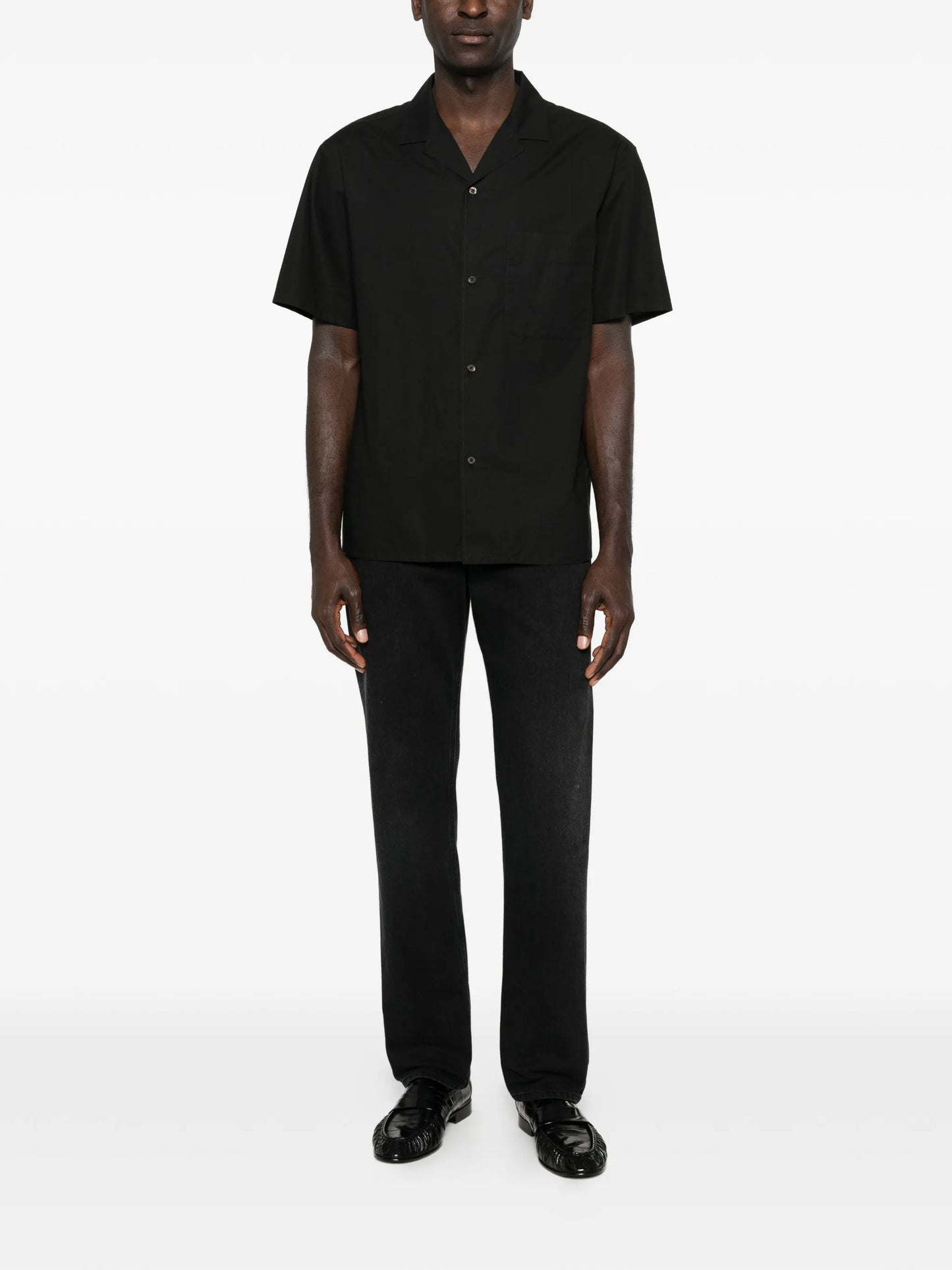 Jiro button-fastening shirt