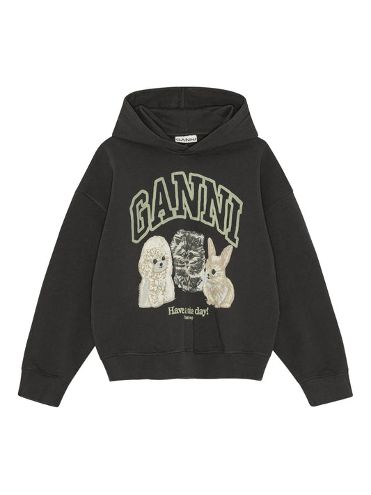 logo-print hoodie