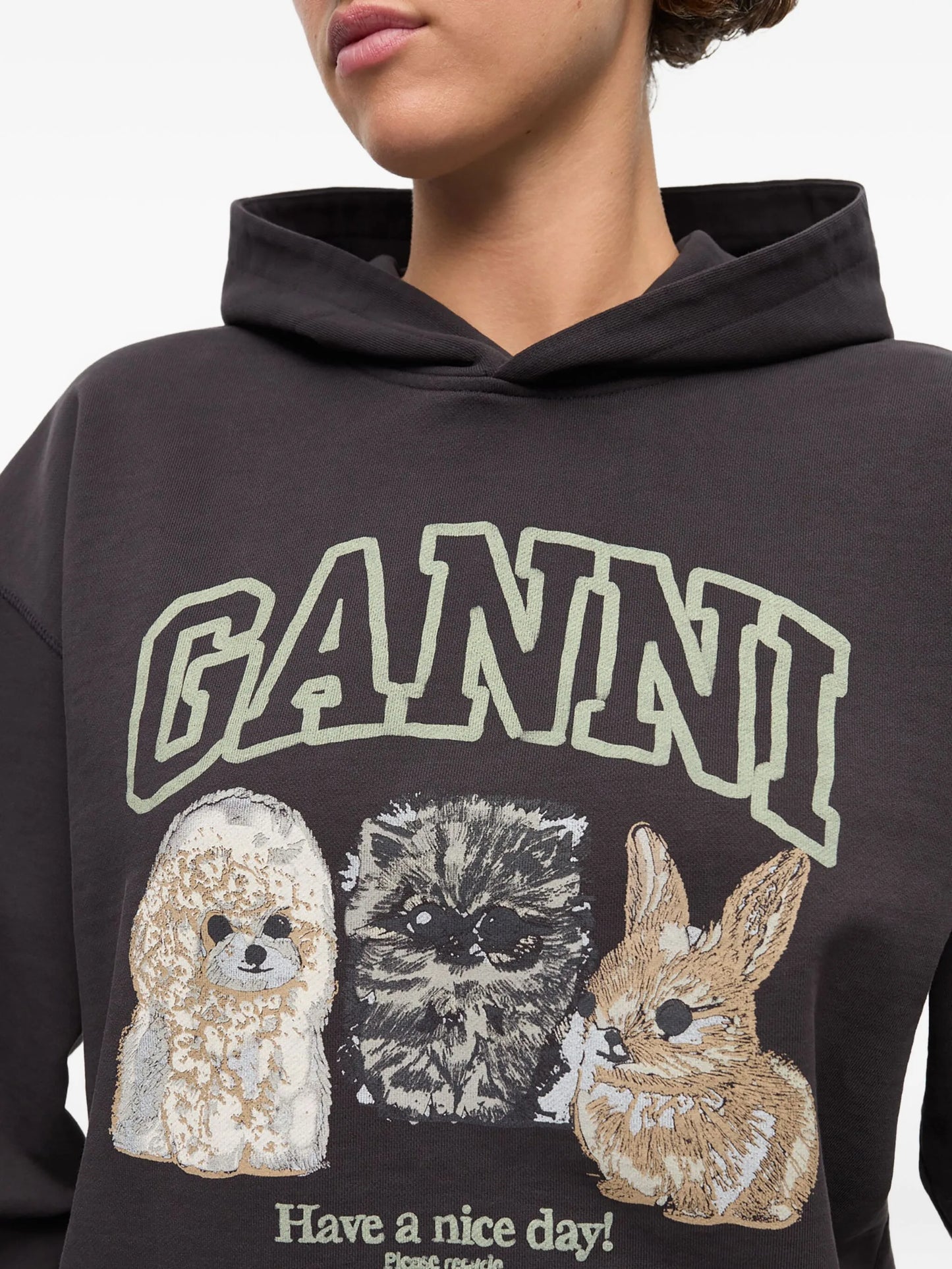logo-print hooded sweater