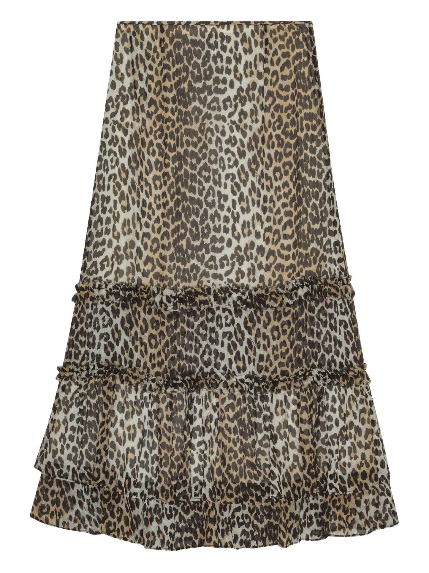 leopard-print skirt